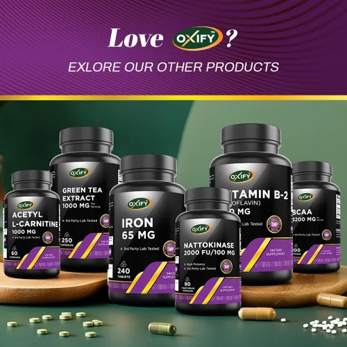 Vista 3 de Oxify 5-HTP 5-hidroxitriptófano 50 mg 120 cápsulas Sin gluten, sin OMG Suplemento fabricado en Estados Unidos