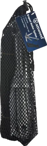 Vista 2 de Attwood 11959-1 Anclaje plegable universal de 3 libras con cuerda MFP de 20 pies y bolsa de almacenamiento de malla