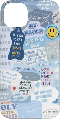 Vista 15 de Funda estética para iPhone 12 mini de versículos de la Biblia cristiana con frases positivas