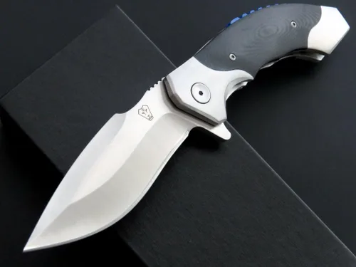 Vista 3 de Eafengrow EF5&6&15 Folding Knives 9Cr18Mov Steel Blade G10 Steel Handle Ball Bearing Outdoor Camping Knife