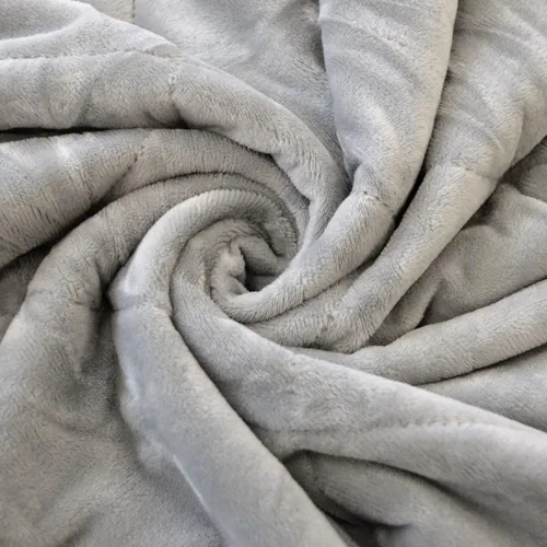 Vista 6 de Manta PetFusion para mascotas de calidad. Reversible, de color gris, de microfelpa. 100% de poliéster suave., Gris (slate gray)