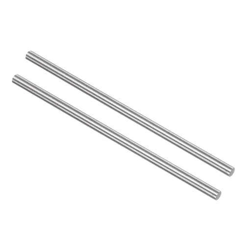 Vista 26 de uxcell 2 piezas varillas de metal redondas de acero, 2 mm x 200 mm de acero de alta velocidad (HSS) barra de torno herramienta, para eje engranaje