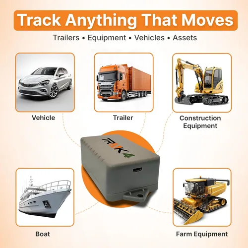 Vista 2 de Trak-4 - Rastreador GPS para vehículos, activos, equipos. Batería de larga duración, resistente al agua, seguimiento global. Requiere suscripción