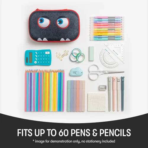 Vista 5 de ZIPIT Wildlings Pencil Box for Boys Pencil Case for School Large Capacity Pencil Pouch