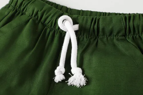 Vista 6 de Ropa para niños pequeños, conjuntos de camisa y pantalones cortos de verano, tallas 2-7