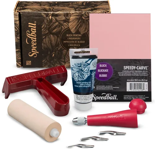 Speedball kit para impresión de bloque