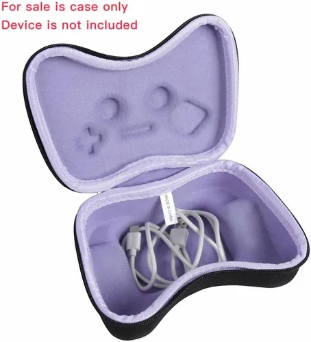 Vista 3 de Hermitshell Funda de viaje para 8Bitdo Sn30 Pro + controlador Bluetooth inalámbrico Gamepad, Negro, Sn Edition