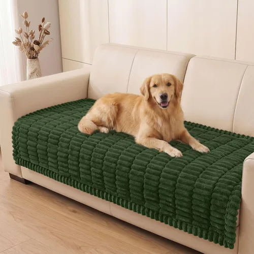 Vista 19 de Smiry Funda de Sofá para Perros Lavable, Fundas de Sofá para Mascotas Antideslizantes y Peludas para Sofá de 3 Cojines Apto para Mascotas, Protector