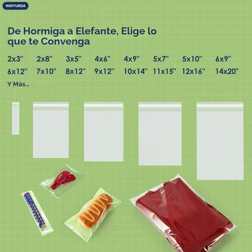 Vista 9 de Bolsas de celofán OPP autoadhesivas transparentes de 9 x 12 pulgadas, 50 unidades, bolsas de plástico grandes para regalos, envases de alimentos
