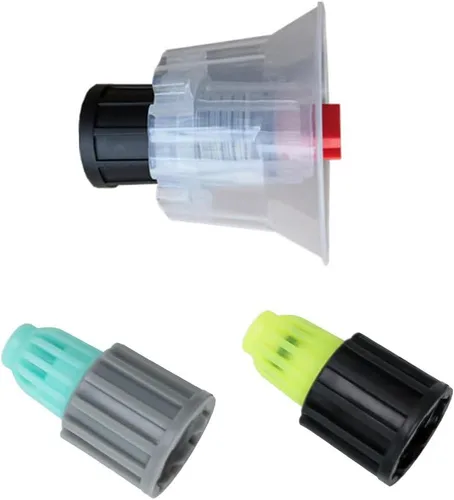 Paquete de 3 puntas de boquilla de agua y espuma, repuesto de cabeza para rociador de espuma de hilo grueso de 0.71 pulgadas, bomba de espuma de