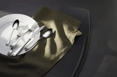 Vista 9 de Oneida - Juego de cubiertos de plata para 12, juego de 75 piezas de cubiertos finos Moda con utensilios de servicio, servicio para 12, acero