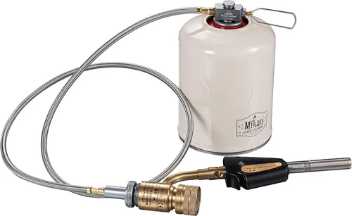 Vista 8 de CAMPINGMOON Camping Grill Adaptador de estufa de gas propano con manguera de extensión (41"/105cm), entrada: EN417 Lindal Valve Canister, salida