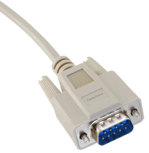 Vista 3 de CablesOnline - Cable de extensión DB9 Serial macho a hembra de 9 hilos recto a través de cable de extensión (S-3100)