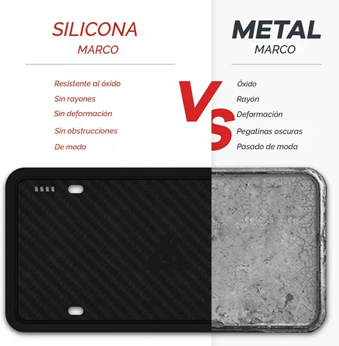 Vista 4 de Aujen Marcos de silicona para placa, 2 unidades, soporte con apertura lateral, color negro, de fácil instalación, sin obstrucciones, resistente a