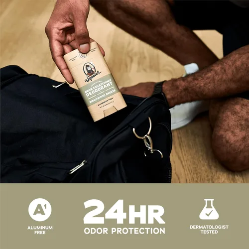 Vista 3 de Dr. Squatch - Desodorante natural para hombres - Sin aluminio, elimina el olor - Birchwood Breeze (2.65 oz, paquete de 3)