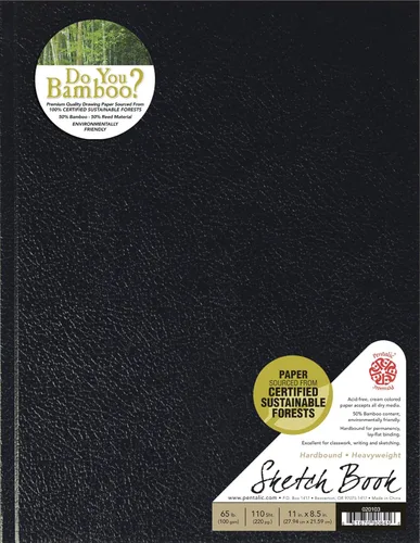 Vista 28 de Pentalic Bamboo, cuaderno de 110 hojas, cubierta dura