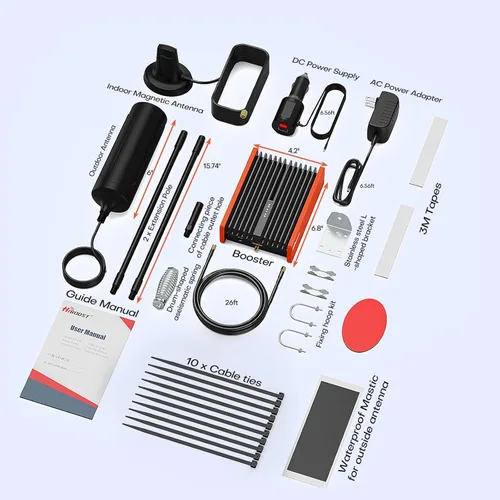 Vista 8 de HiBoost Refuerzo de señal de teléfono celular Travel 3.0 RV Amplificador celular de alta potencia para RV, autocaravana, remolque, mouse magnético