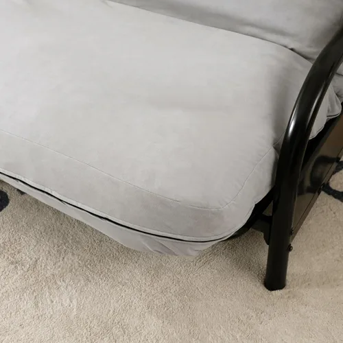 Vista 2 de OctoRose Funda de tamaño matrimonial de 54 x 75 x 8 pulgadas, 3 cremalleras laterales clásicas de microgamuza suave, funda para colchón de sofá cama