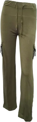 Vista 2 de Cargo Pants for Women Bootcut Yoga Pants Wide Leg Sweatpants Plus Size Workout Gym Trousers with Button Pockets