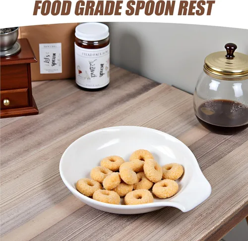 Vista 6 de Soporte de cuchara de cerámica, soporte para cuchara pequeña para estación de café, accesorios de bar, decoración de mesa, cuchara