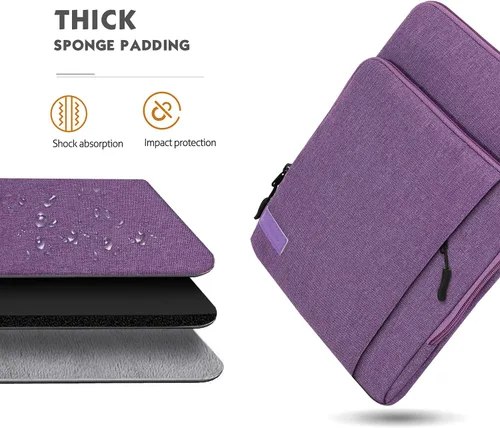 Vista 4 de MoKo - Funda para portátil de 13.3-14 pulgadas, estuche de transporte para portátil con bolsillo compatible con MacBook Pro M3/M2 14"/13" M2/M1