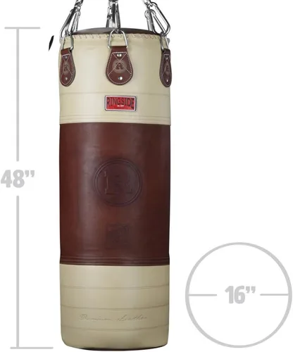 Vista 2 de Ringside Heritage - Bolsa pesada de boxeo de cuero genuino de 90 libras