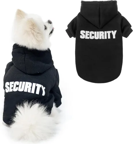 Vista 51 de SCENEREAL Sudaderas con capucha de seguridad para perros de tamaño pequeño, mediano y grande, ropa de felpa cepillada con gorro, abrigo de algodón