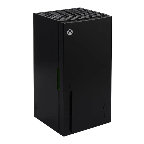 Xbox Series X Replica Mini refrigerador – Enfriador termoeléctrico de 4.5L para 8 latas, portátil con alimentación AC/DC, almacenamiento de bebidas