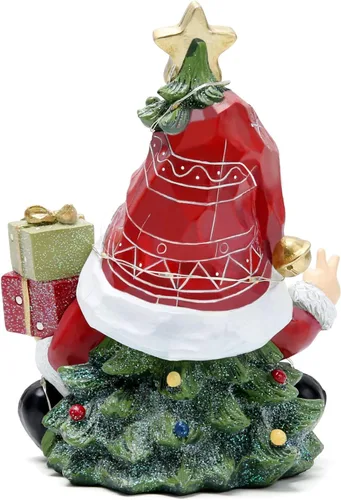 Vista 3 de Hodao Decoraciones de Gnomos de Navidad de 6 pulgadas, Figuras de Gnomos de Árbol de Navidad, Decoración de Duendes Hechos a Mano, Figuras