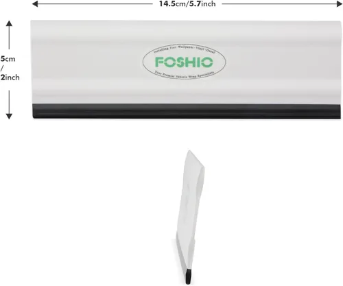 Vista 2 de FOSHIO Escobilla de goma de 6 pulgadas para cocinas, vidrio, ducha y ventanas de coche, paquete de 3 (blanco)