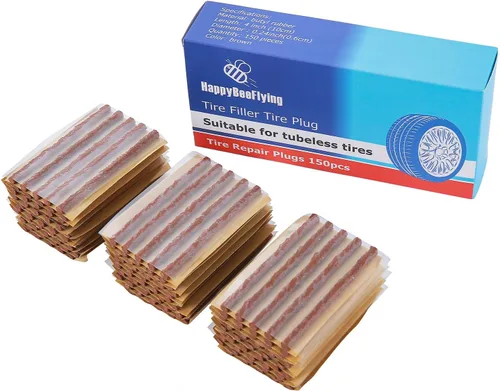 Tapones para neumáticos, 150 unidades, tapones de reparación de neumáticos de goma, herramienta de reparación de pinchazos de neumáticos