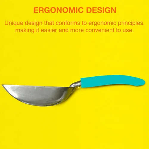 Vista 5 de Cuchara de arena para gatos, tamiz de aleación de aluminio, cuchara para gatitos, cuchara pequeña para gatos que es resistente y resistente