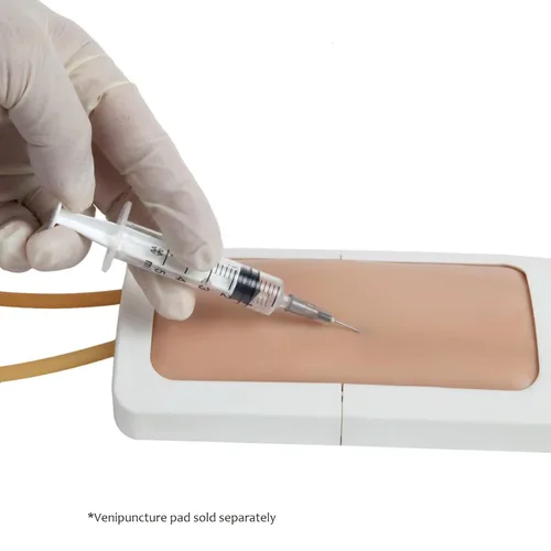 Vista 3 de Anatomy Lab Kit de práctica Venipuncture con almohadilla de brazo de simulación portátil modelo IV + kit de suministros de habilidad de inyección