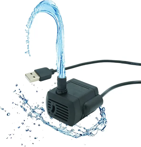 Vista 4 de HugSmart Bomba de fuente de agua para mascotas automática de 2 litros con 7 filtros (innovador sin sonido, elegantes columnas romanas bebederas)