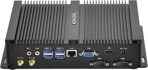 Vista 7 de KINGDEL Mini PC sin ventilador, 4 núcleos i5 8ª generación CPU con preinstalado, 8 GB DDR4 RAM 128 GB SSD, 4K: 4096x2304, 2xCOM RS232, 4xUSB 3.0