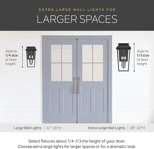 Vista 7 de KICHLER Mathus 59118BKT - Lámpara de pared tradicional para exteriores, con textura negra, de lujo, con vidrio transparente, para paredes