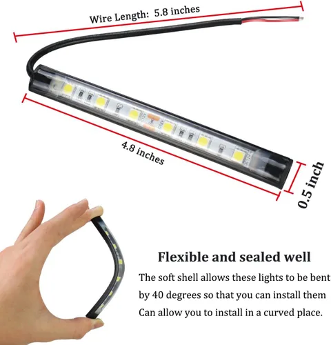 Vista 5 de Boaton Luces LED para pesca nocturna marina, luces interiores de cortesía para barco, sin necesidad de perforar, azul