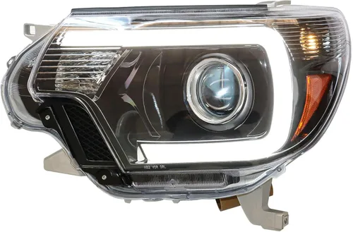 Vista 5 de Un par de faros delanteros para 2012 2013 2014 2015 Tacoma Pickup OEM halógeno conductor y pasajero faros delanteros de repuesto con LED DRL carcasa