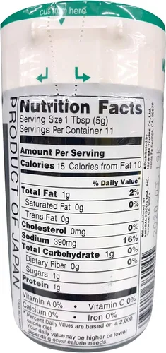 Vista 2 de Mishima Aji Nori Furikake (mezcla sazonada), 1.9 oz