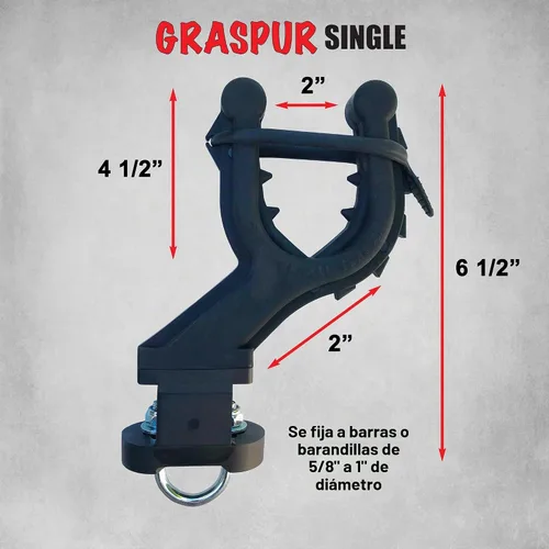 Vista 6 de Graspur - Soporte para pistola y arco ATV individual - Modelo ATV1