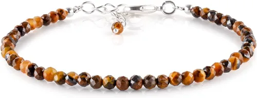 Vista 9 de Pulsera delicada de piedras preciosas naturales para mujer, regalos para ella, cristales energéticos de piedra natal, cadena chapada en plata de 8