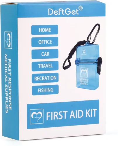 Vista 7 de DEFTGET Kit de primeros auxilios a prueba de agua, artículos esenciales de viaje, elegibles para HSA/FSA, pequeños kits de supervivencia
