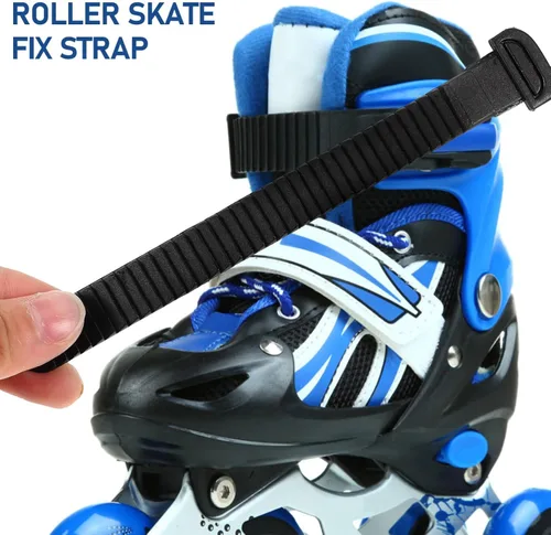 Vista 8 de BESPORTBLE Zapatos de patinaje Correa Roller Skate Hebilla Profesional Estable Reemplazable Skate Clip Accesorios