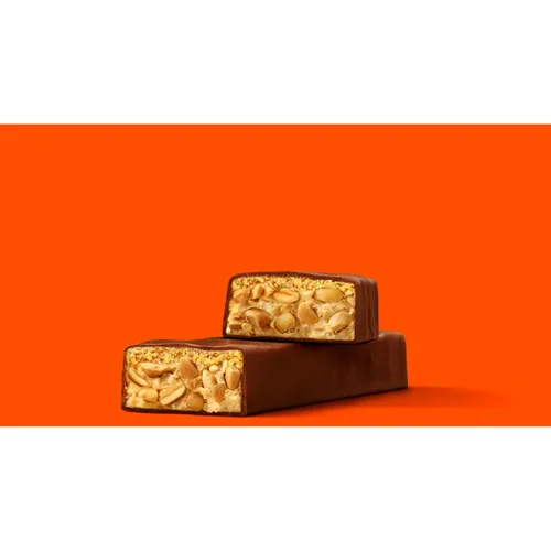 Vista 8 de REESE'S Crujiente mantequilla de maní y maní tamaño King, barras de caramelo, 3.2 onzas (18 unidades)