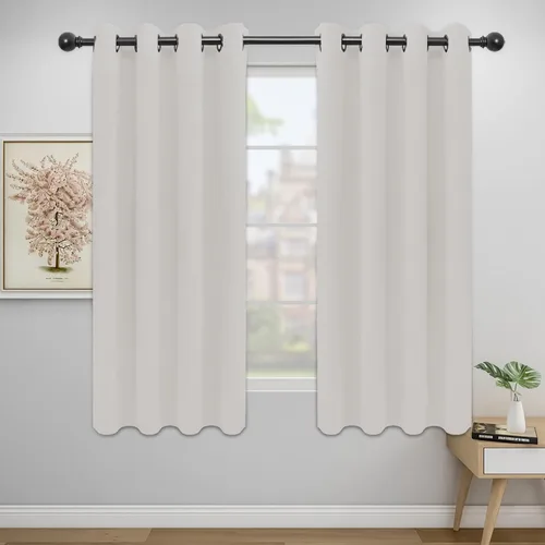 Vista 744 de Easy-Going - Cortinas opacas para dormitorio, aislamiento térmico sólido con ojales, cortinas de ventana para reducción de ruido, cortinas