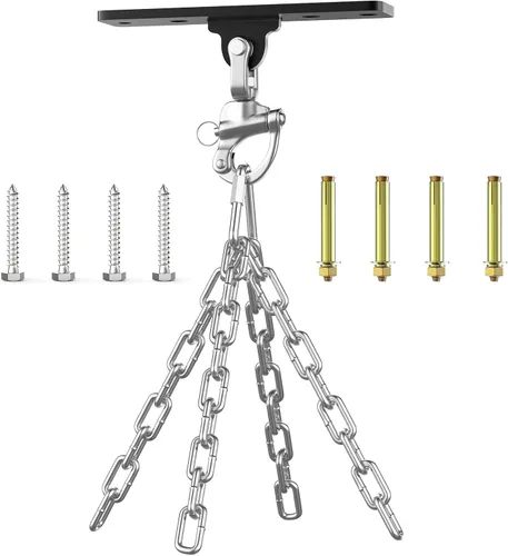 Eapele Punching Bag Hanger, Heavy Bag Ceiling Mount Holder for Hanging, 360° Swivel Boxing Bag Hanger for MMA Training, Muay Thai Bags, Heavy Duty