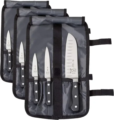 Vista 10 de Mercer Culinary Juego de cuchillos forjados Renaissance de 10 piezas, Negro