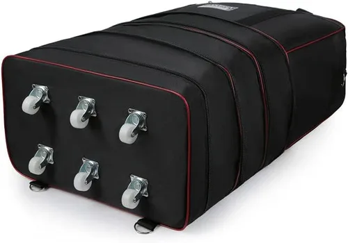 Vista 4 de Radefasun Bolsa de viaje Oxford expandible extra grande con ruedas, impermeable, ligera, plegable, maleta, Negro -, Equipaje extensible central
