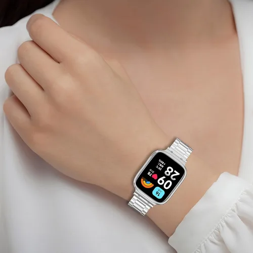 Vista 7 de Chofit Compatible con Redmi Watch 3 Lite/Active Band, bandas de metal de acero inoxidable, pulseras ajustables, accesorios de reloj inteligente