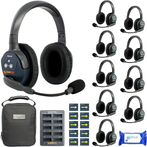 Vista 14 de Eartec Ultralite PRO16 - Sistema de auriculares de intercomunicación inalámbricos para 2 usuarios, largo alcance 1/2 milla, dúplex completo manos